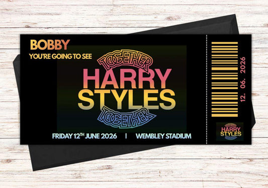 Personalised Harry Styles Concert Ticket