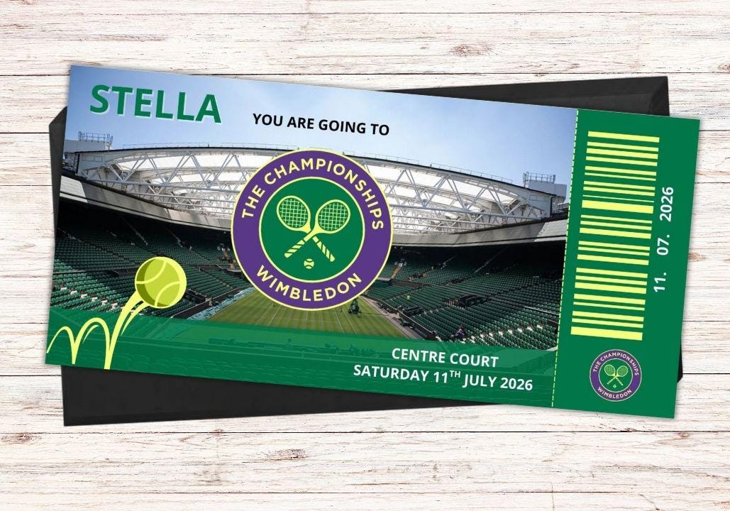 Personalised Wimbledon Gift Voucher
