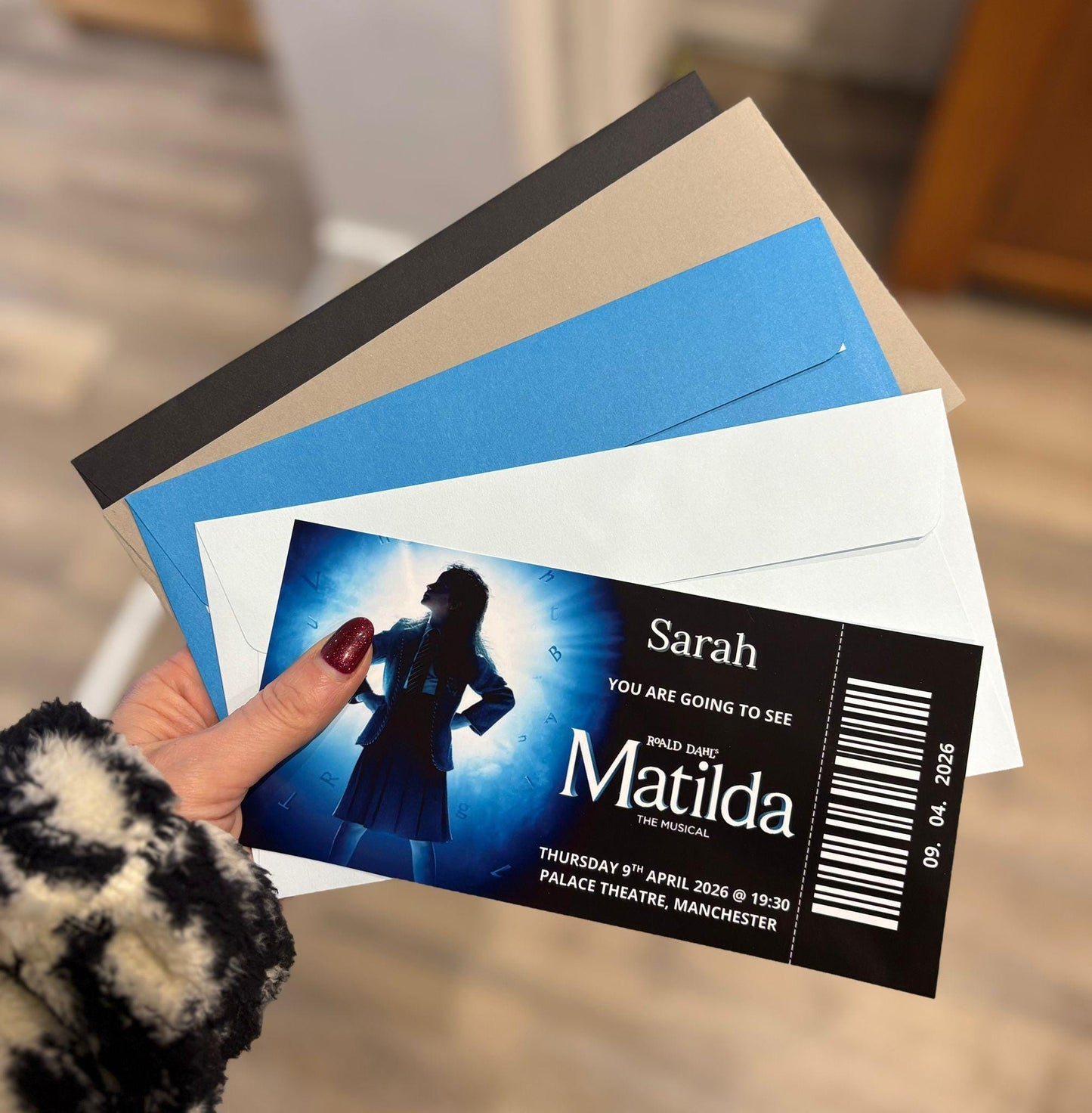 Custom Matilda The Musical Ticket
