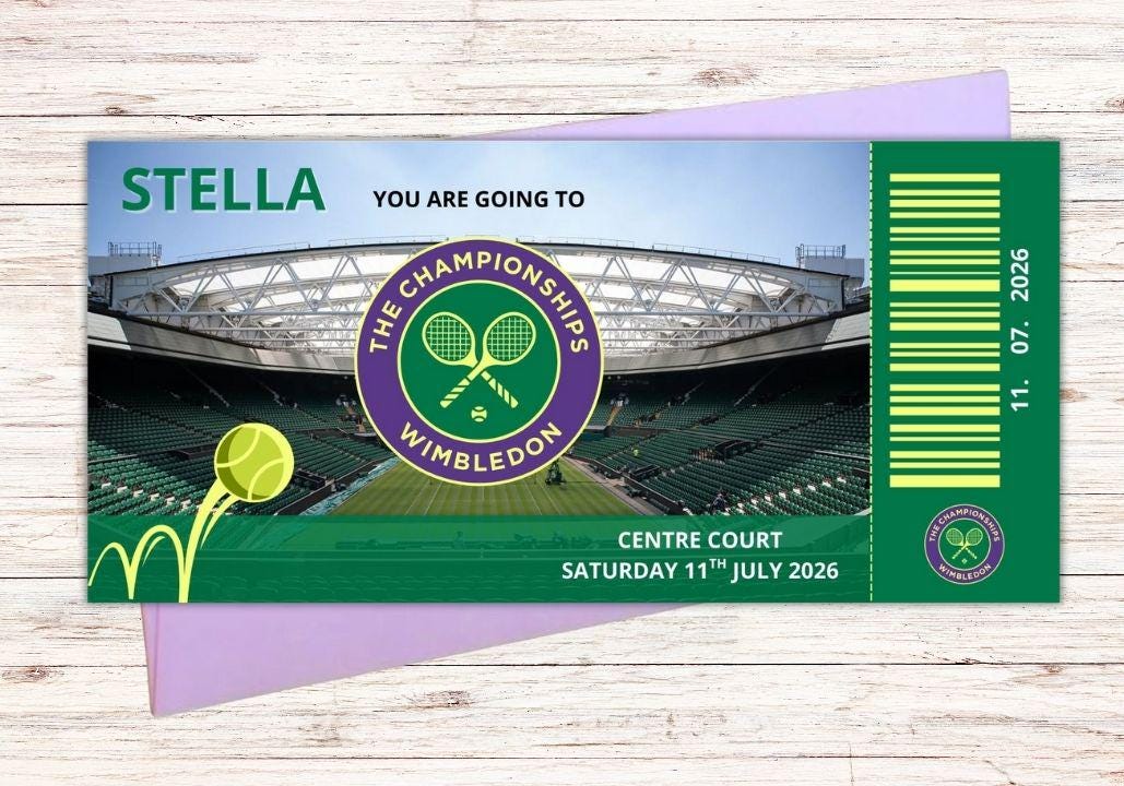Personalised Wimbledon Gift Voucher