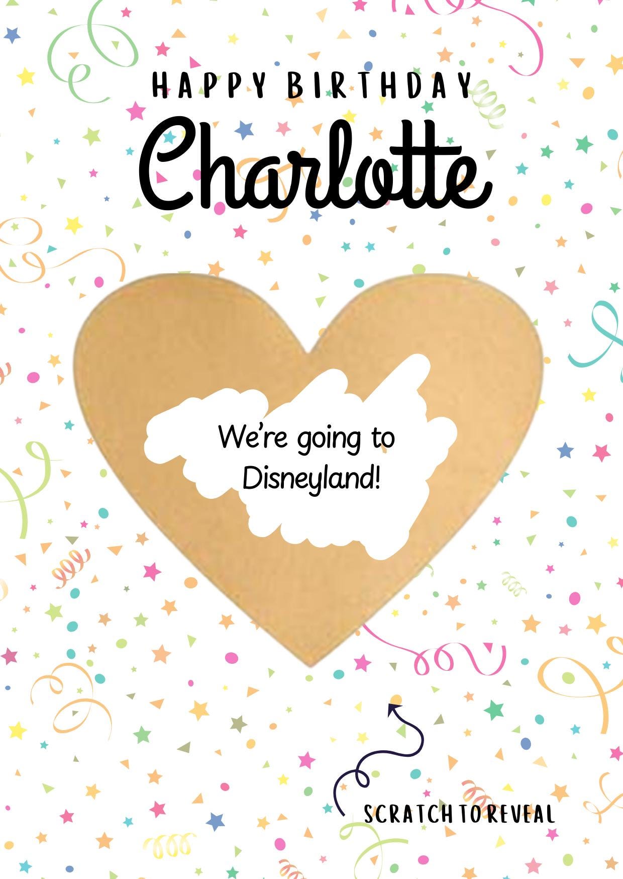 Personalised Birthday Scratch Card