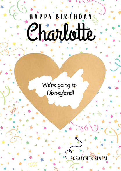 Personalised Birthday Scratch Card