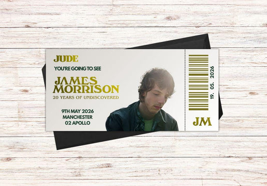 Custom James Morrison Concert Ticket