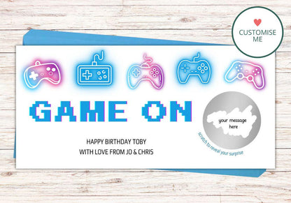 Gaming Voucher Scratch Card