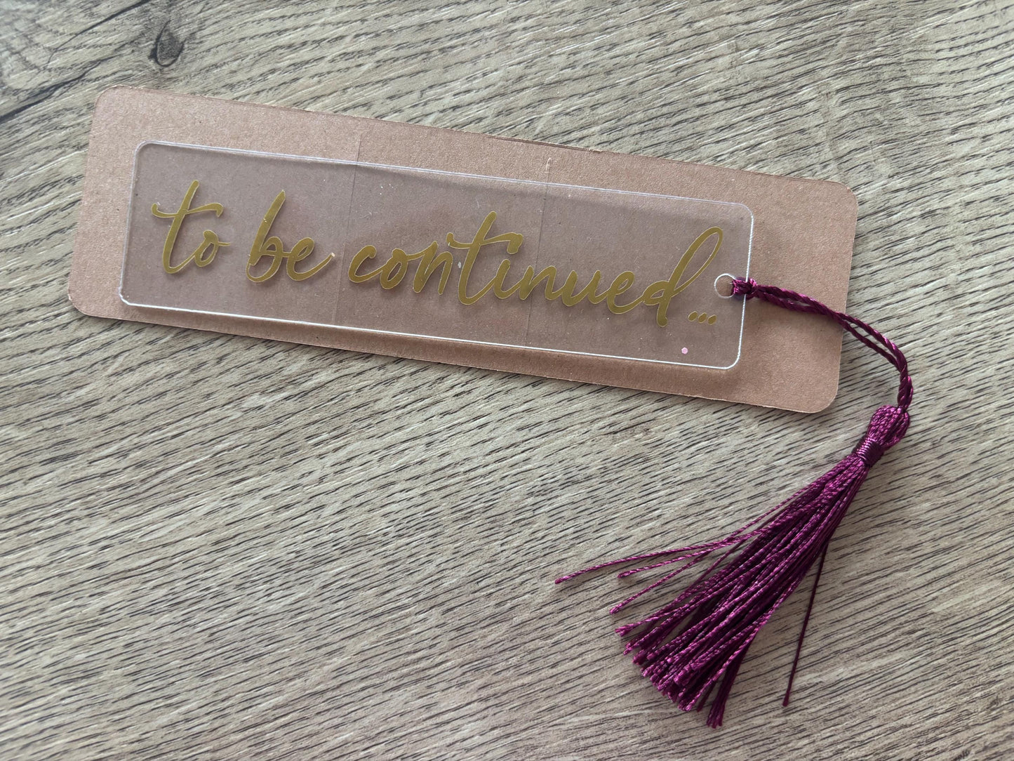 'To Be Continued' Bookmark with Tassel