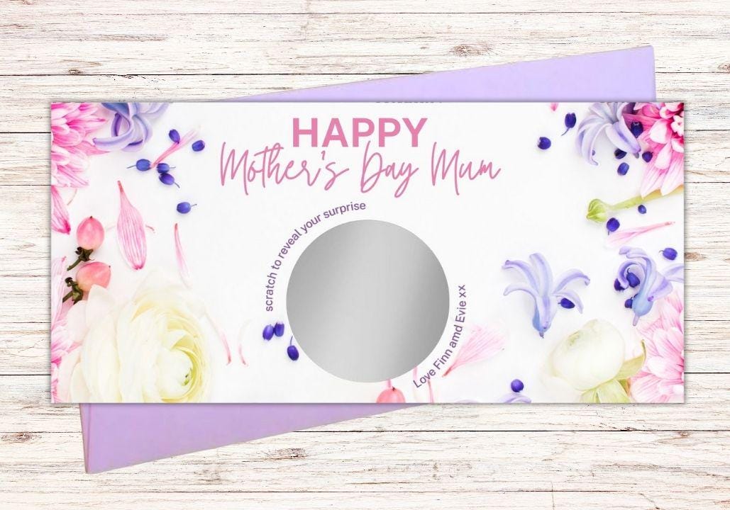 Personalised Mother’s Day Scratch Voucher
