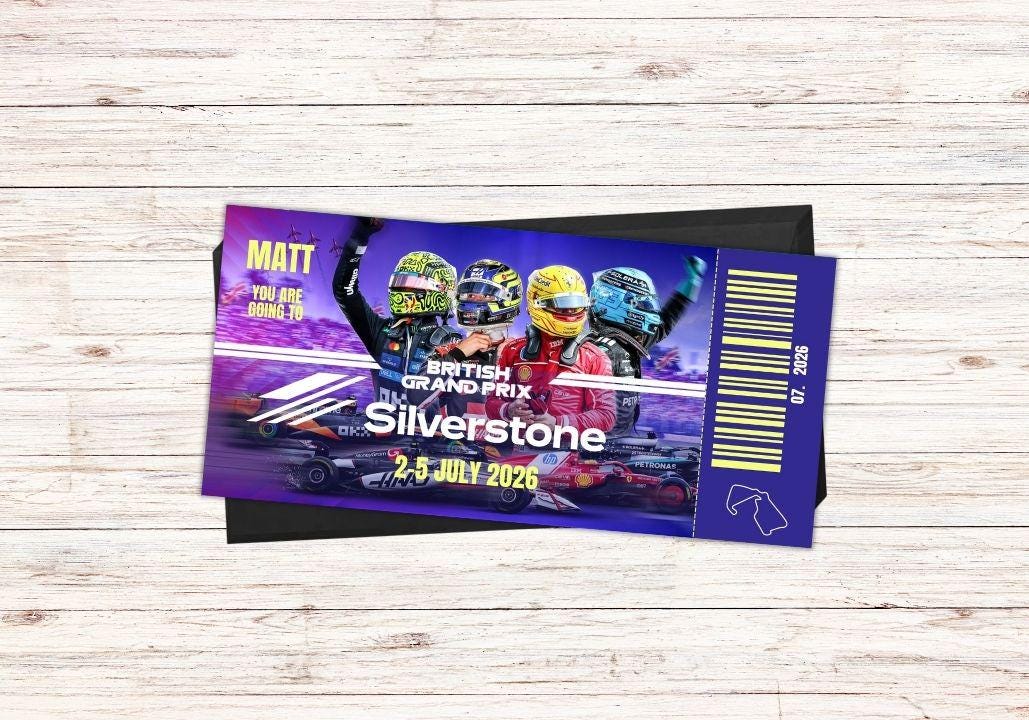 Formula 1 Silverstone 2026 Gift Voucher