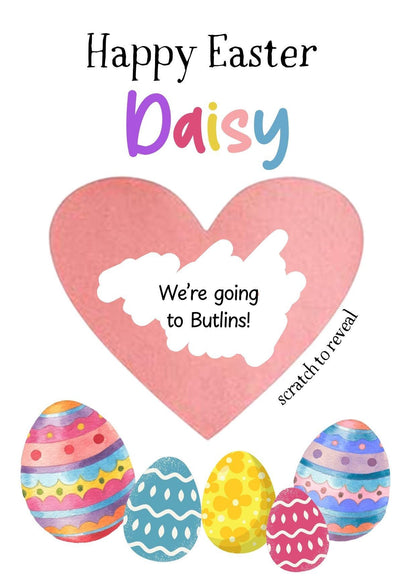 Personalised Easter Scratch Card