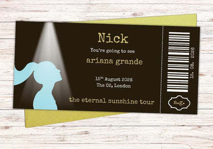 Personalised Ariana Grande Concert Ticket