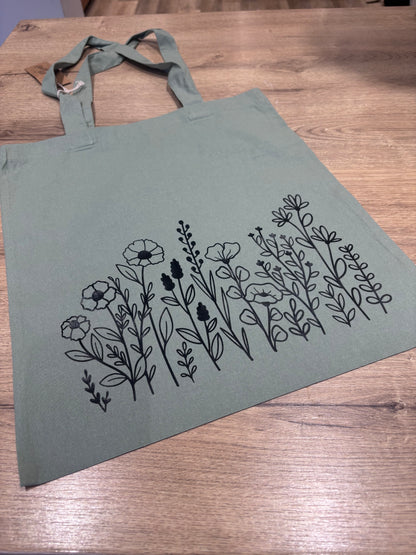 Spring flower tote bag