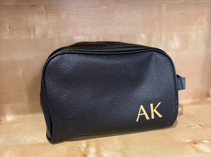Men's washbag with initials