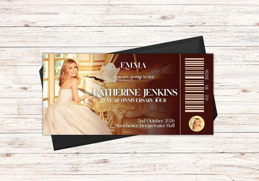 Personalised Katherine Jenkins  2026 Concert Voucher