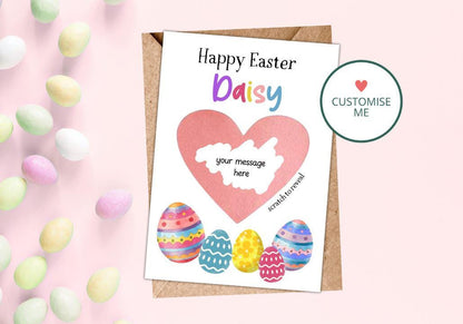 Personalised Easter Scratch Card