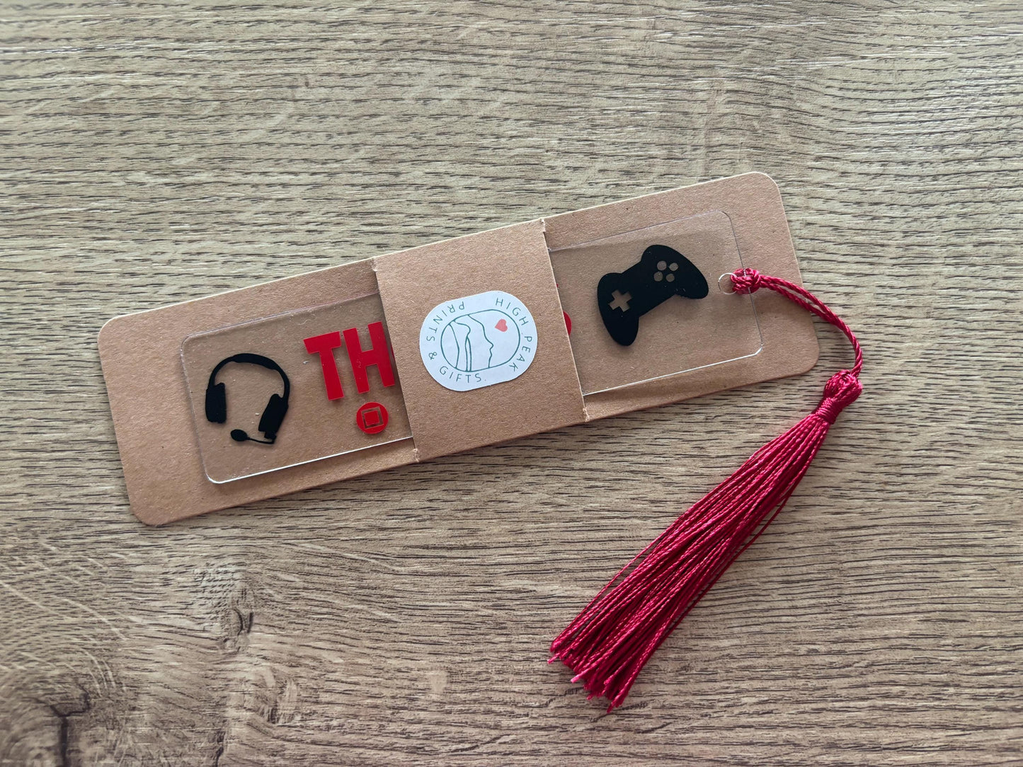 Personalised Gaming Bookmark with Tassel