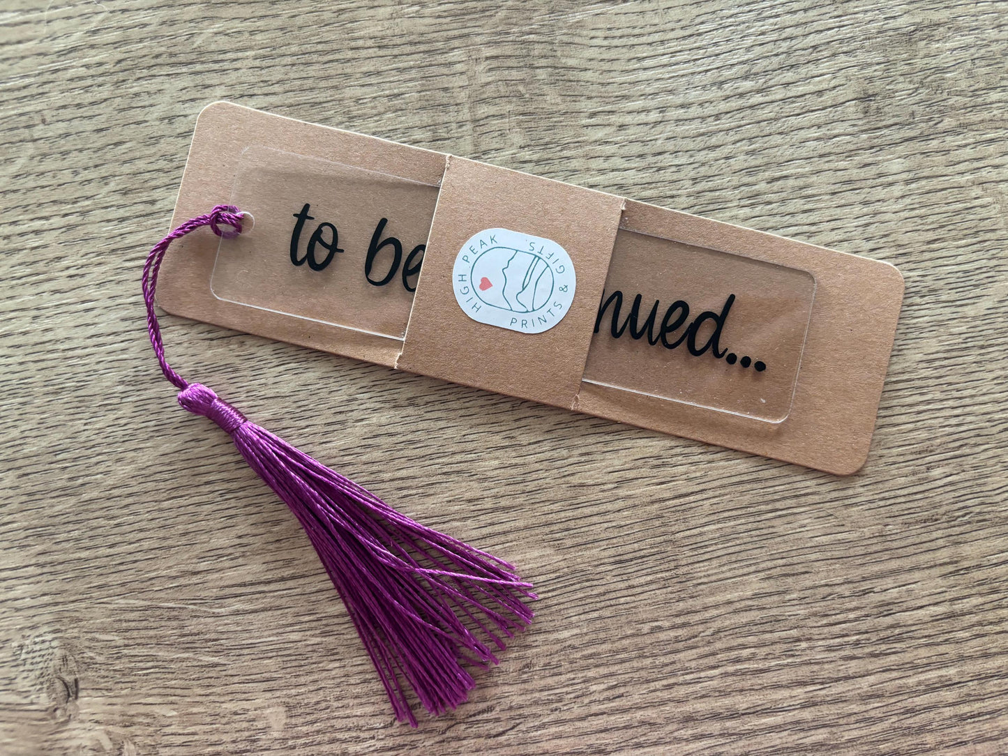 'To Be Continued' Bookmark with Tassel