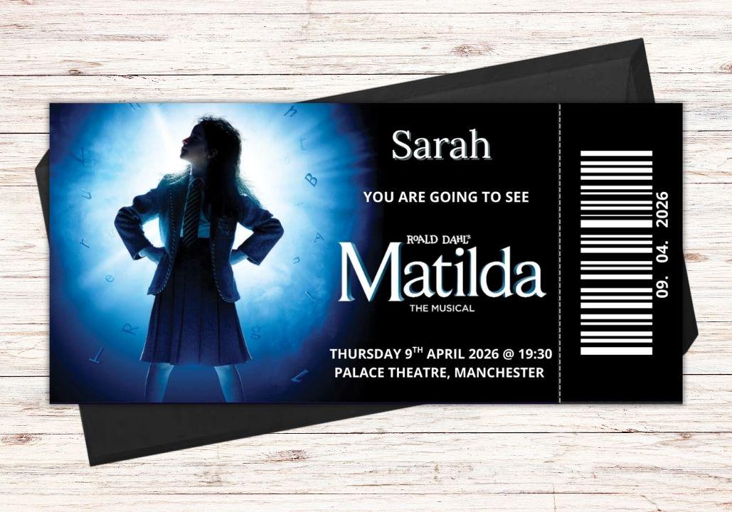 Custom Matilda The Musical Ticket