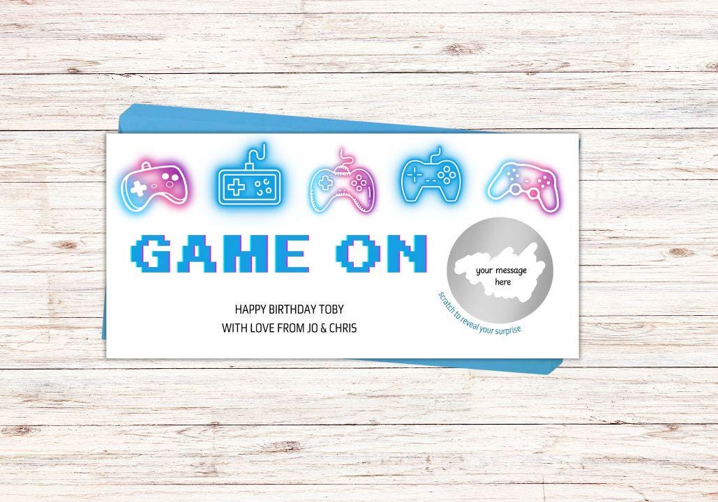 Gaming Voucher Scratch Card