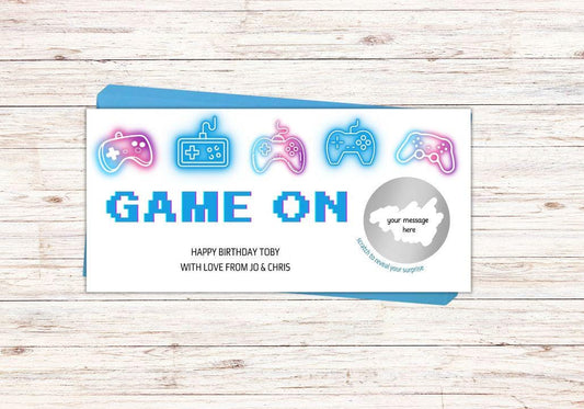 Gaming Voucher Scratch Card