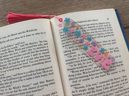 Personalised Flower Bookmark with Tassel