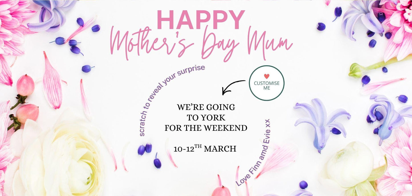 Personalised Mother’s Day Scratch Voucher