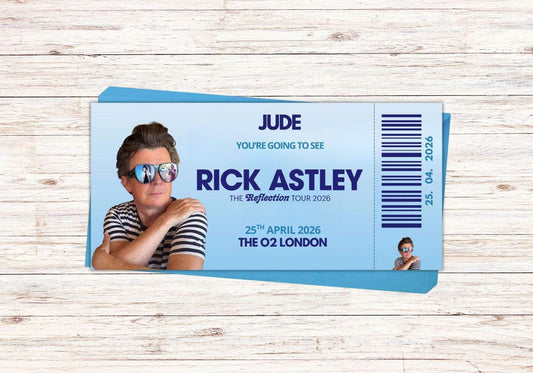Rick Astley 2026 Concert Voucher
