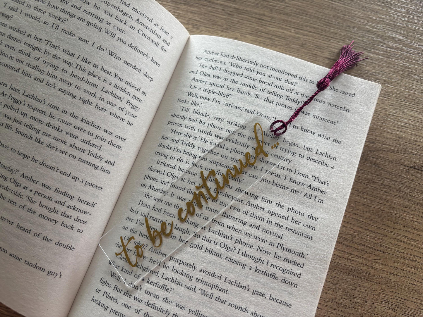 'To Be Continued' Bookmark with Tassel