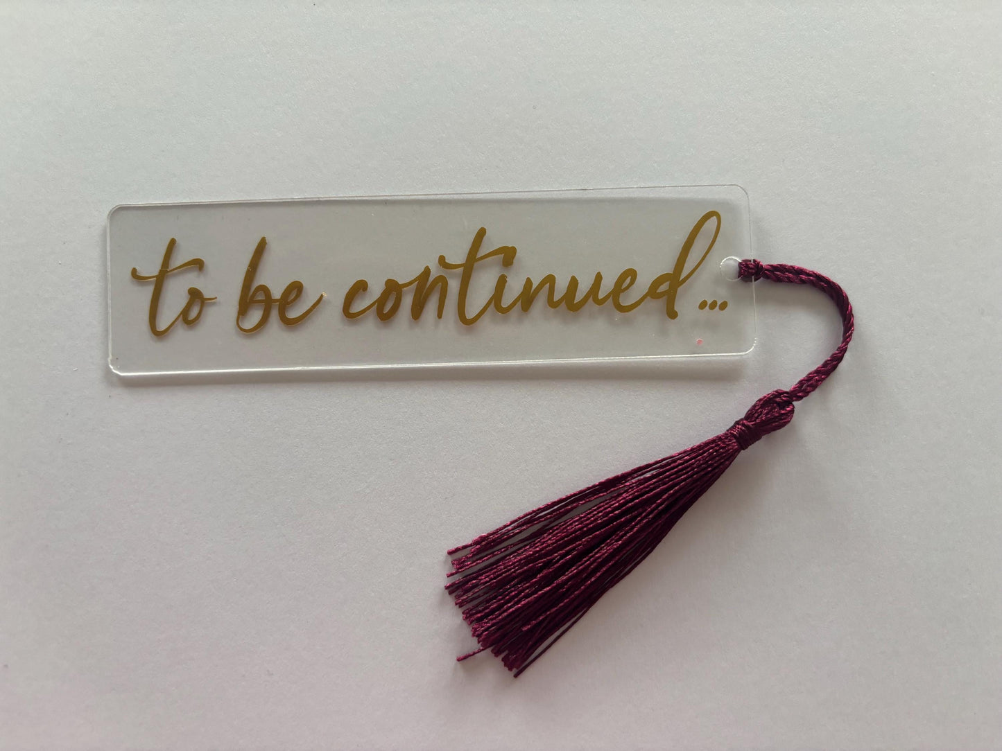 'To Be Continued' Bookmark with Tassel