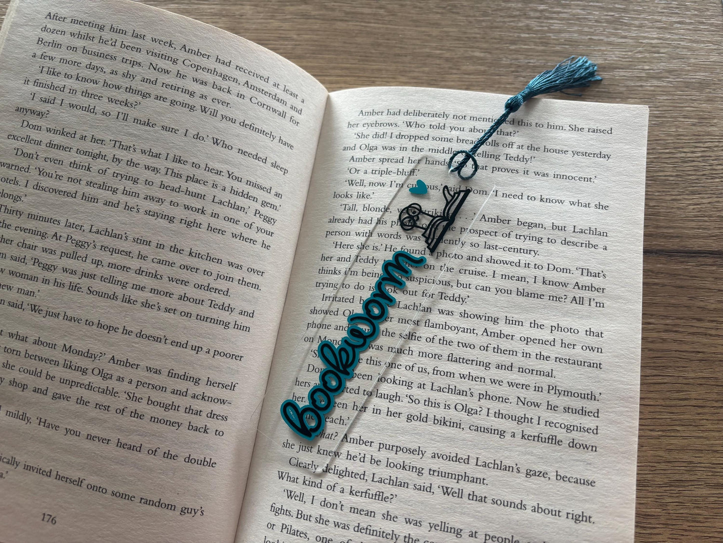 Bookworm Bookmark with Tassel