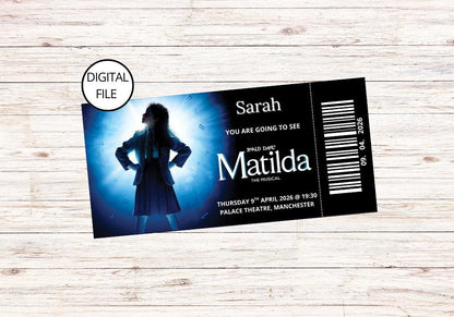 DIGITAL Custom Matilda The Musical Ticket