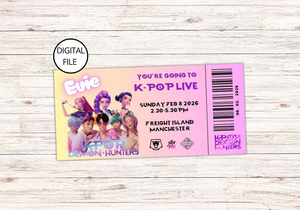 DIGITAL Custom KPop LIVE Concert Tickets