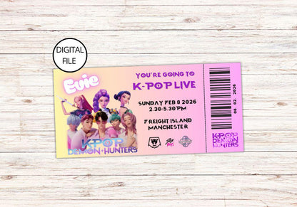 DIGITAL Custom KPop LIVE Concert Tickets