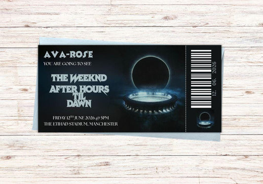 The Weeknd Tour Concert Style Ticket