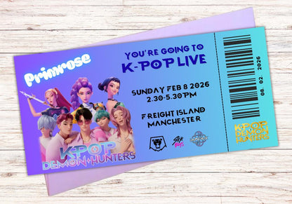 Printed KPop LIVE Concert Tickets