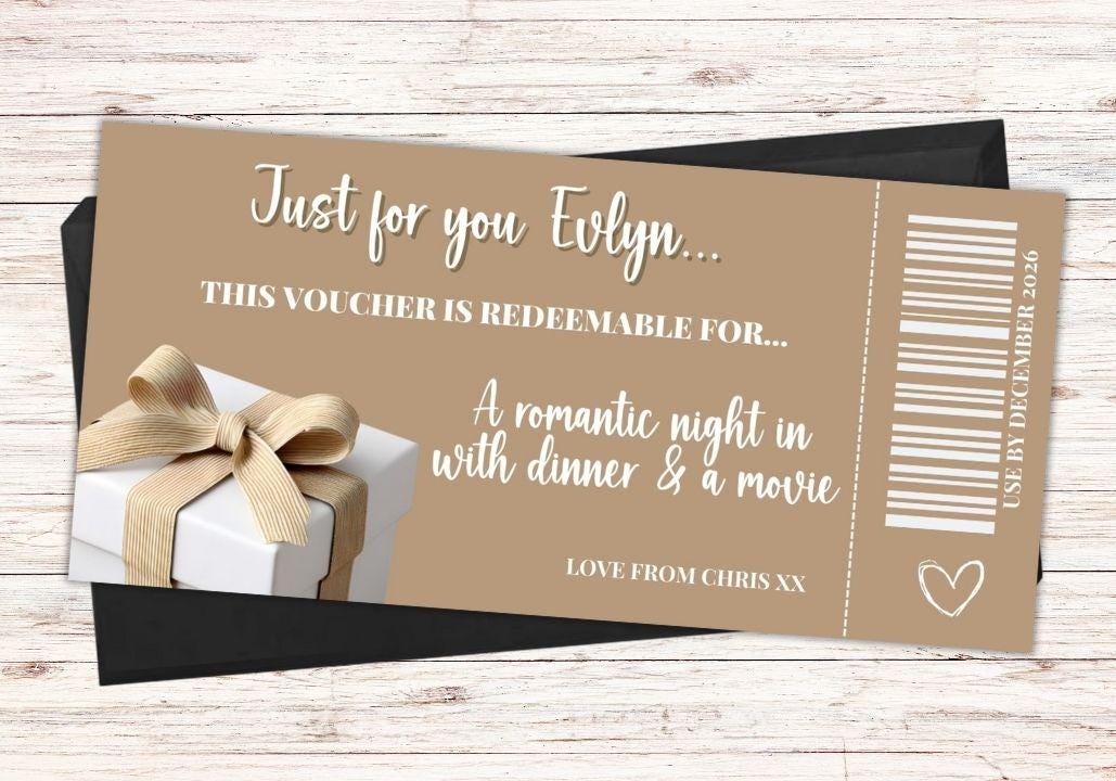 Personalised Experience Gift Voucher
