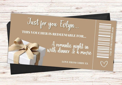 Personalised Experience Gift Voucher