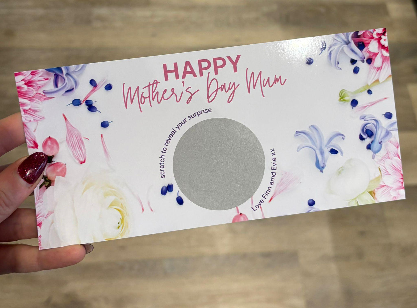 Personalised Mother’s Day Scratch Voucher