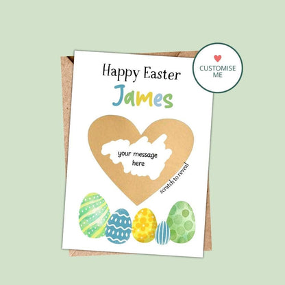 Personalised Easter Scratch Card