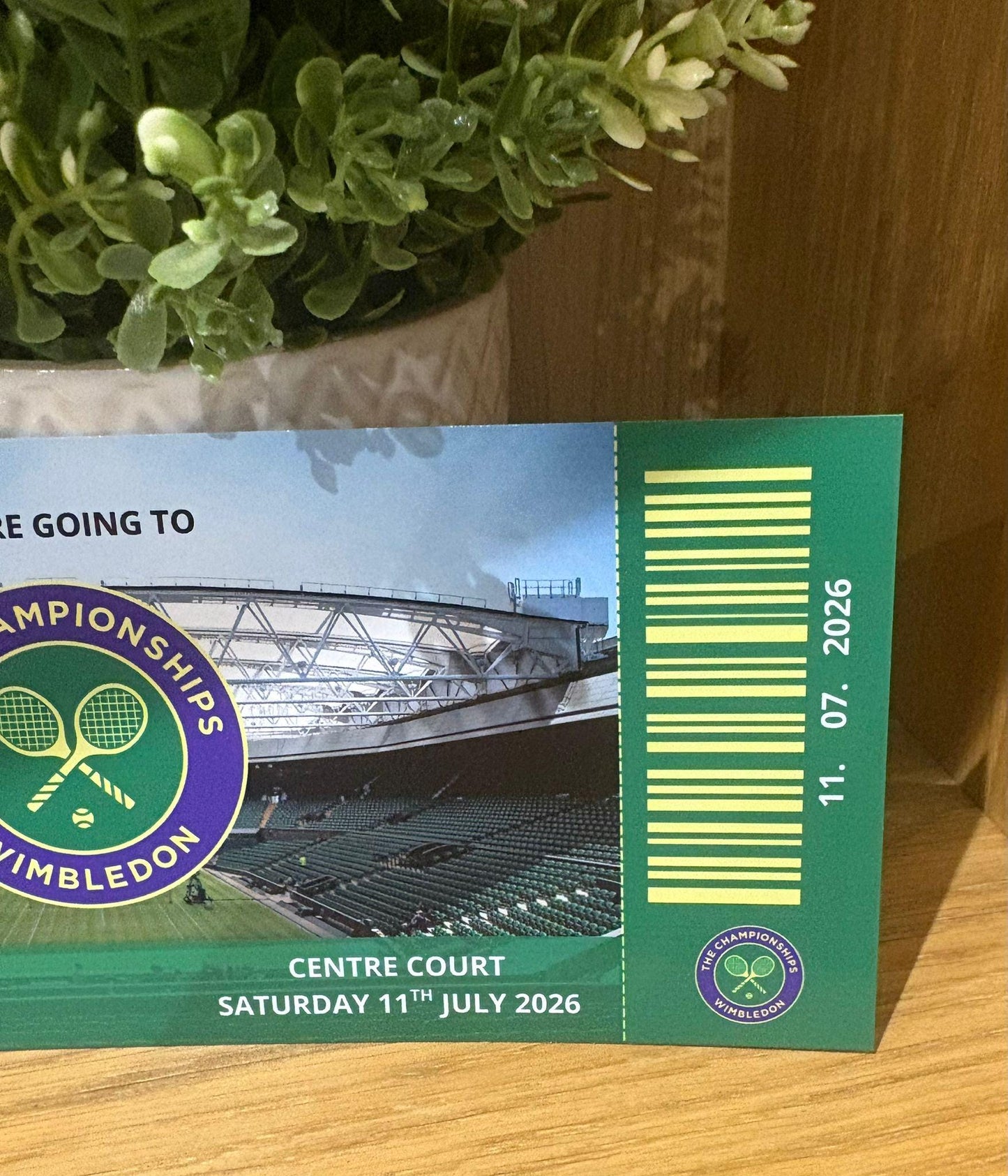 Personalised Wimbledon Gift Voucher