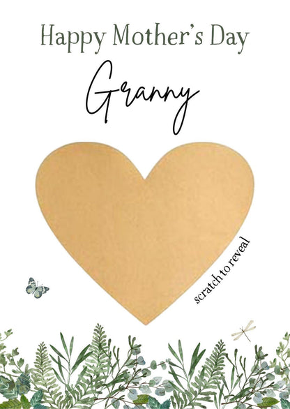 Personalised Mother's Day Scratch Card