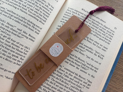 'To Be Continued' Bookmark with Tassel