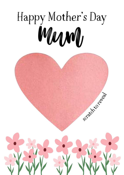 Personalised Mother's Day Scratch Card