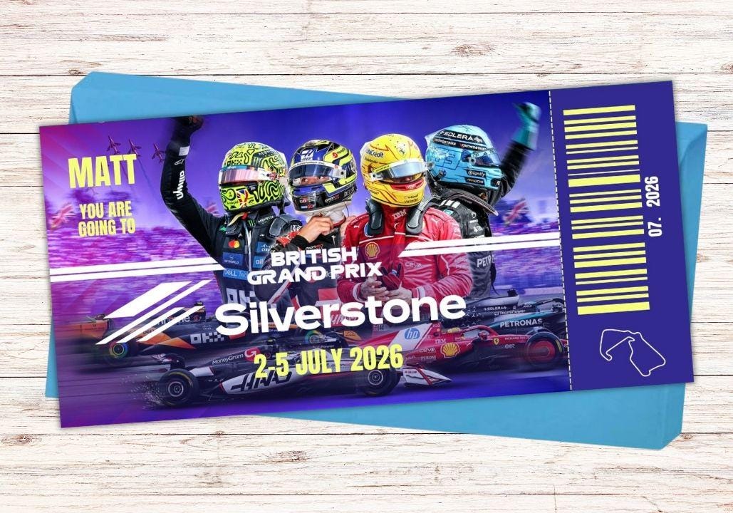 Formula 1 Silverstone 2026 Gift Voucher