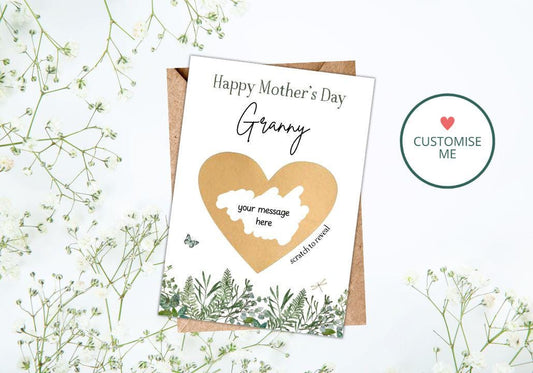 Personalised Mother's Day Scratch Card