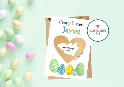 Personalised Easter Scratch Card