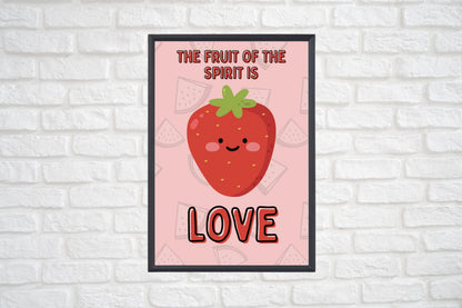 Bible Verse Prints | Fruit of the Spirit Scripture Wall Art (Set of 9, Digital Download)