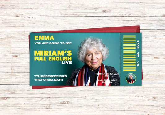 Miriam Margolyes Comedy Show Ticket Gift Voucher