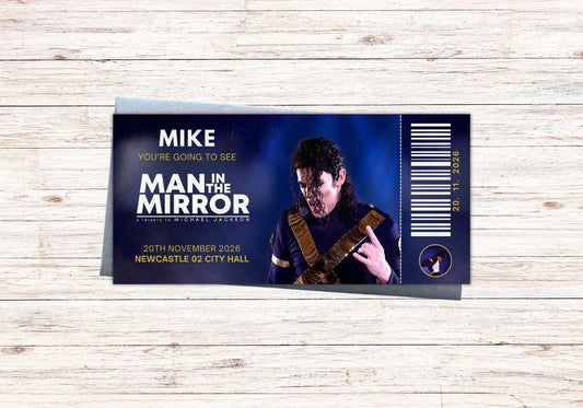 Man In The Mirror | Michael Jackson Personalised Concert Voucher