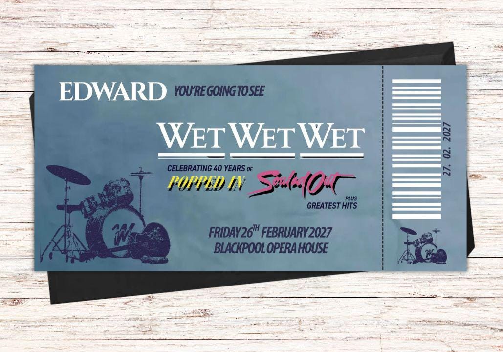 Wet Custom Concert Voucher| 2027 Tour