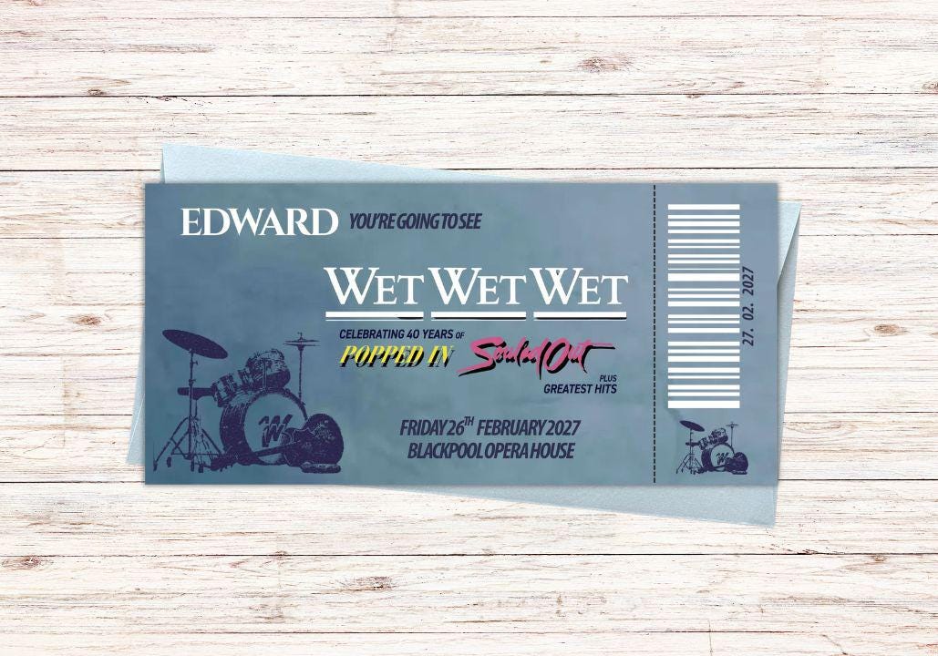 Wet Custom Concert Voucher| 2027 Tour