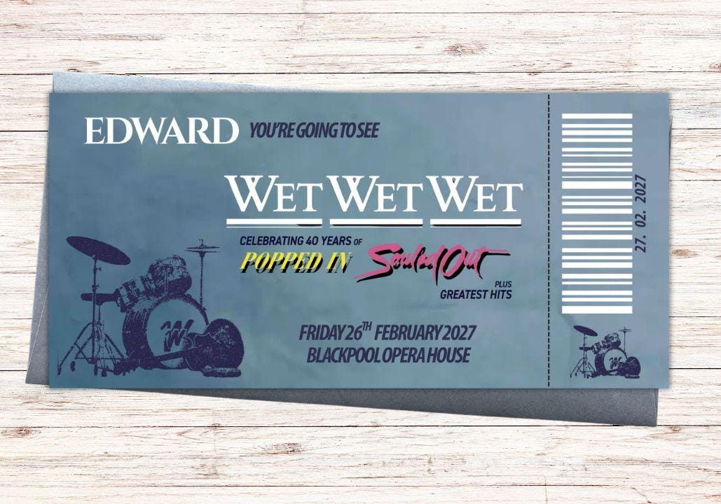 Wet Custom Concert Voucher| 2027 Tour